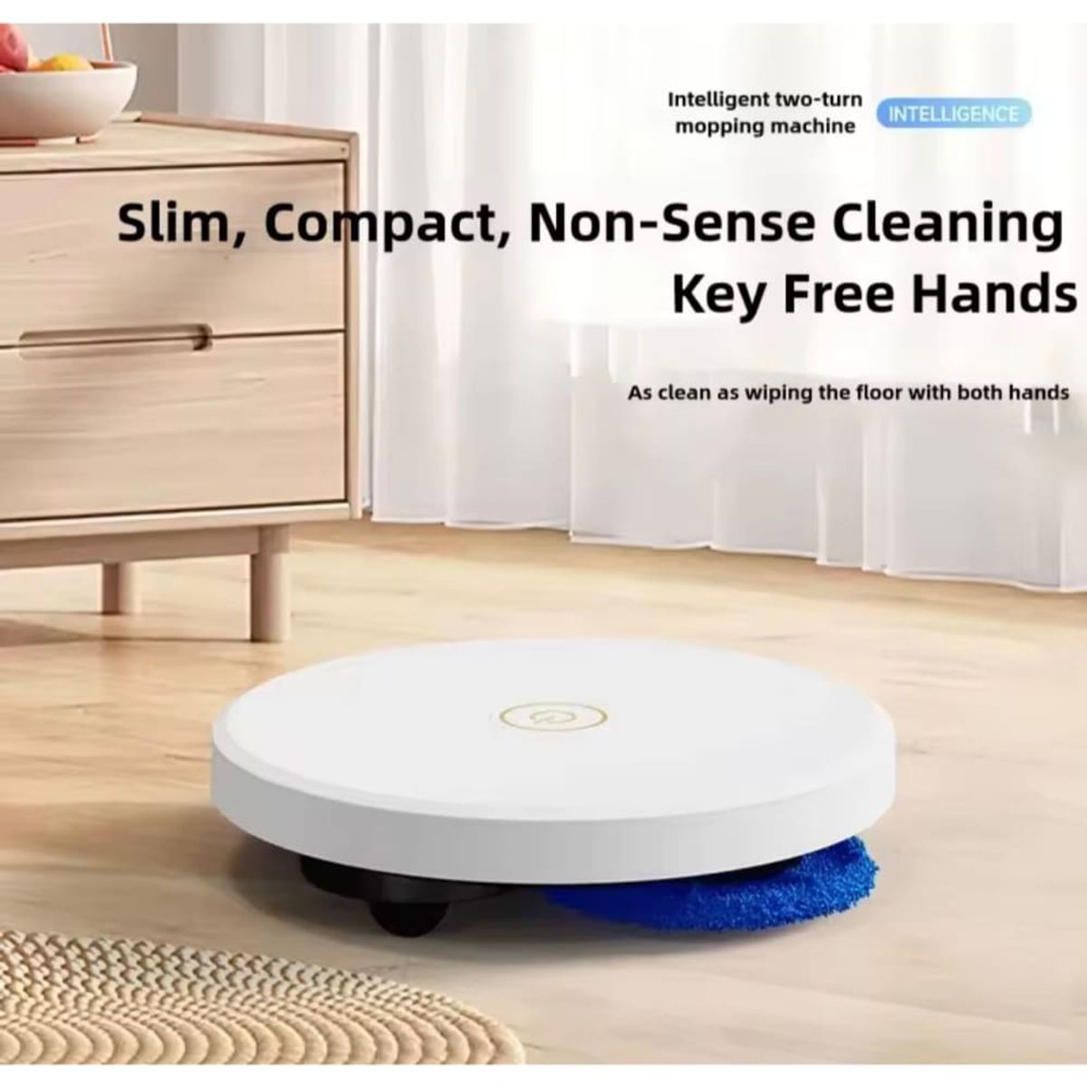 GENERICO - Trapeador Robot Automatico Inalambrico Limpiador Inteligente Blanco