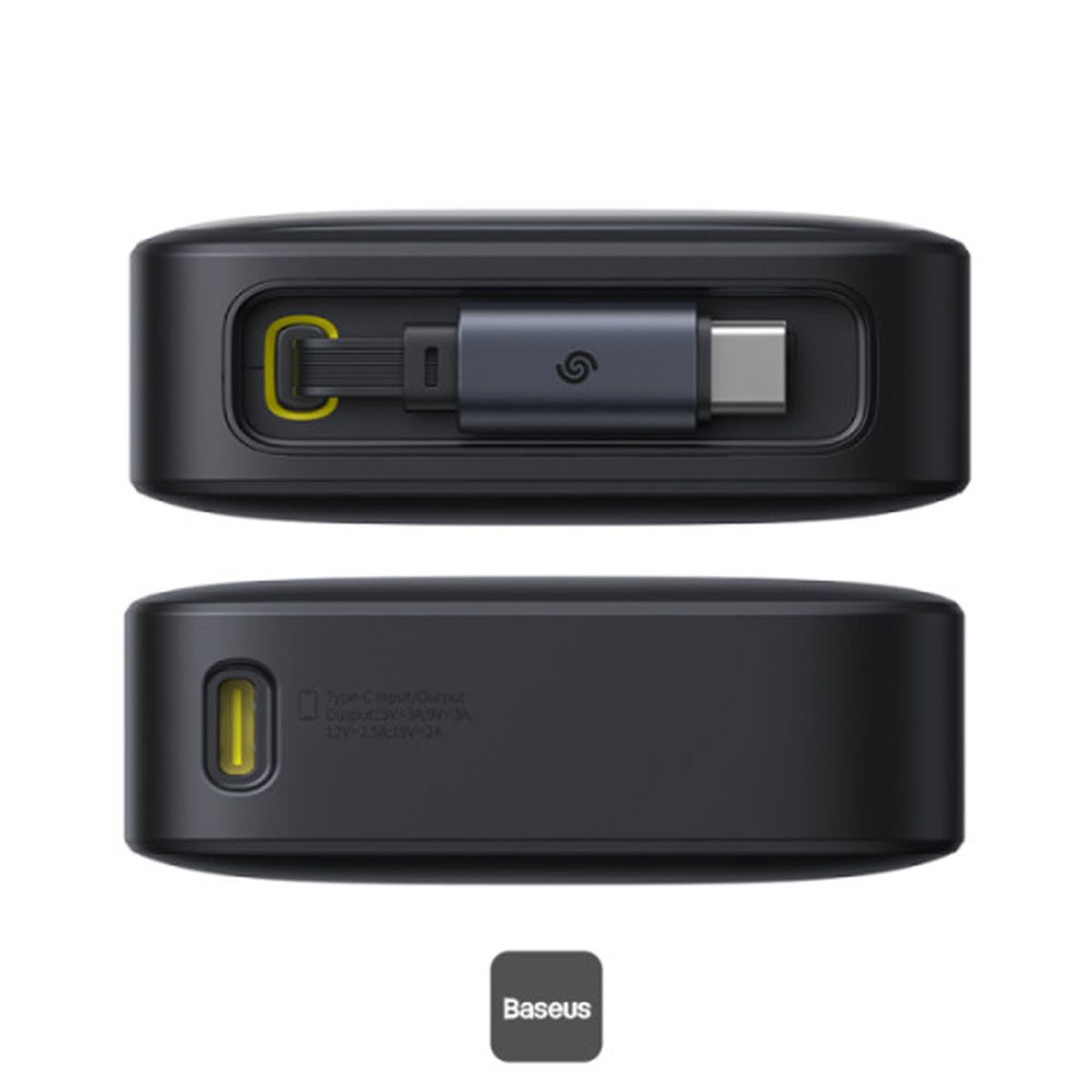 BASEUS - Power Bank Baseus Free2Pull 20000mAh 65W Cable Retractil