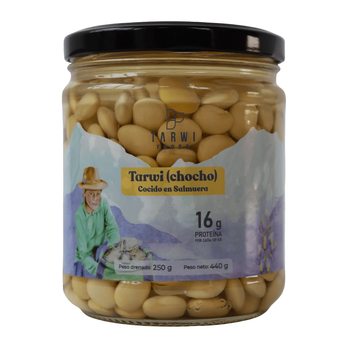 TARWI FOODS - Granos Selectos de Tarwi en Salmuera 250g