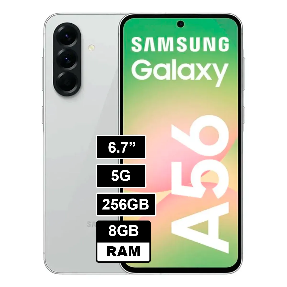 SAMSUNG - Smartphone Galaxy A56 5G 256GB 8GB RAM Awesome Lightgray