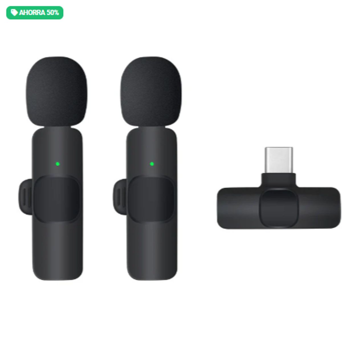 GENERICO - 2x1 Microfonos inalámbrico para celular Aislador de sonido