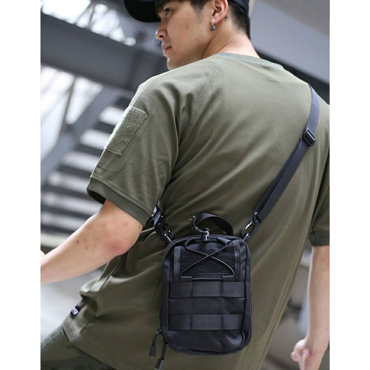 GENERICO - Morral bolso tactico militar pouch multifuncional XL