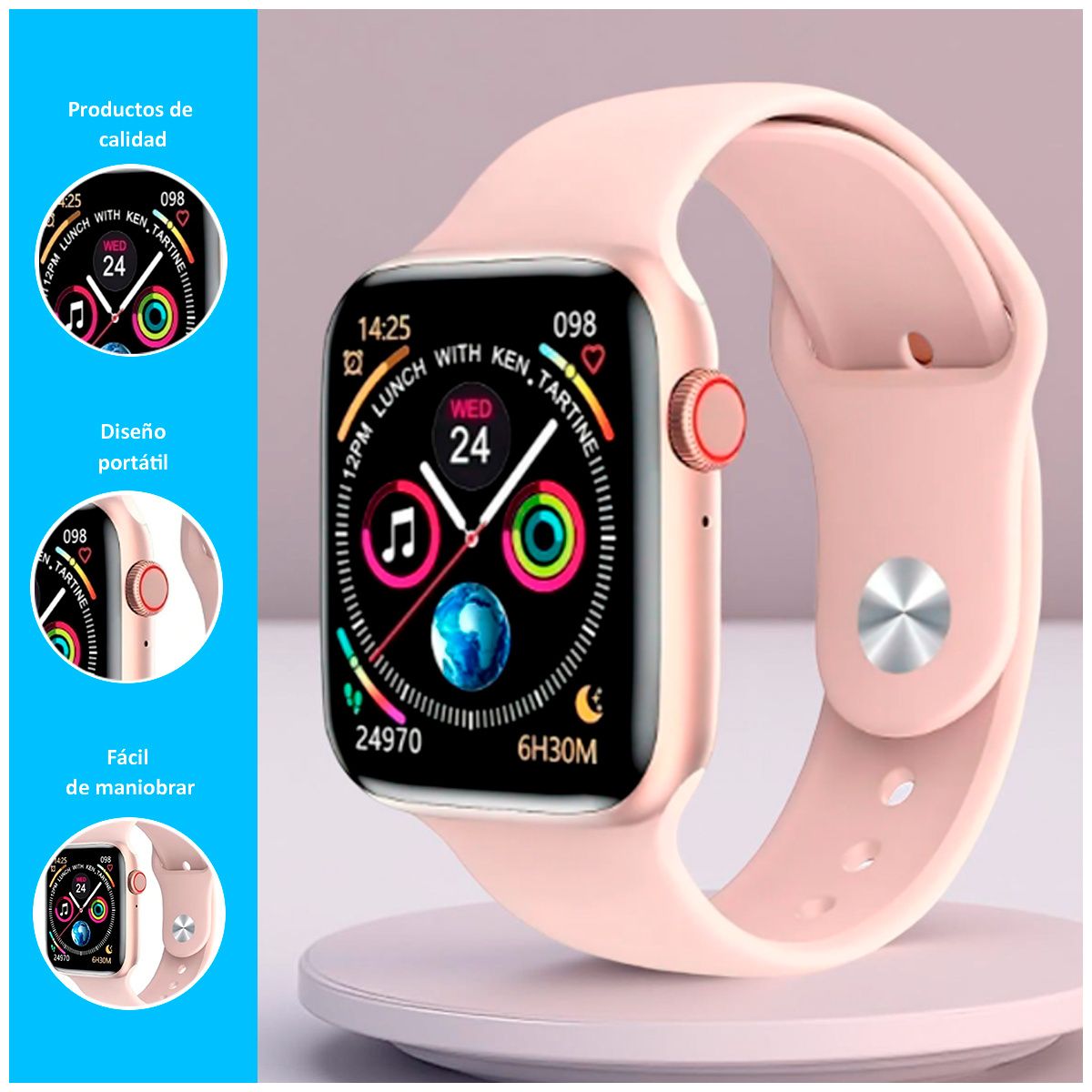 GENERICO - Smartwatch Watch 11 Pro con Pantalla HD Rosado