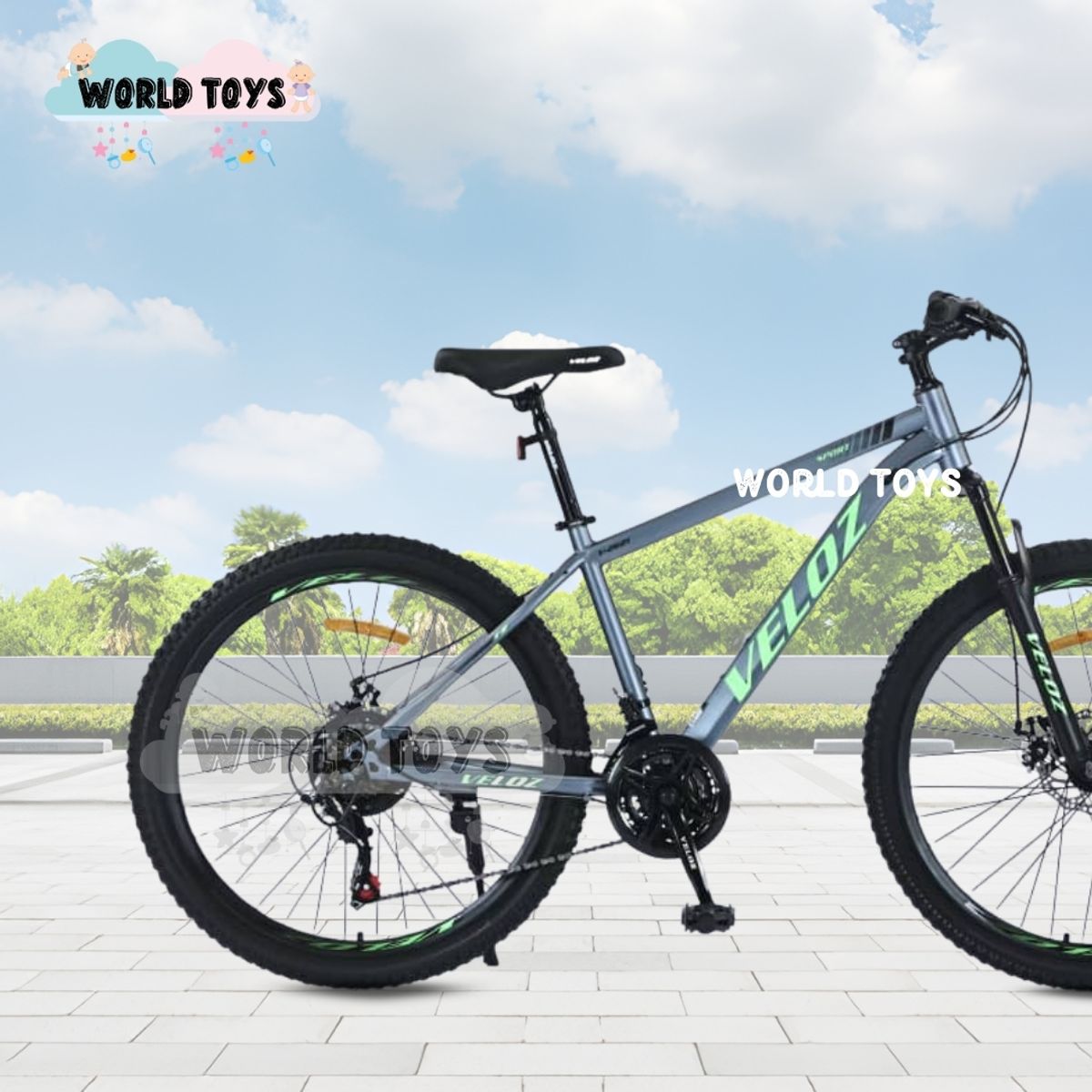 Bicicleta Deportiva Aro 26 «ROMANI MTB» Edición Limitada Green, marca Velox - Foto 2