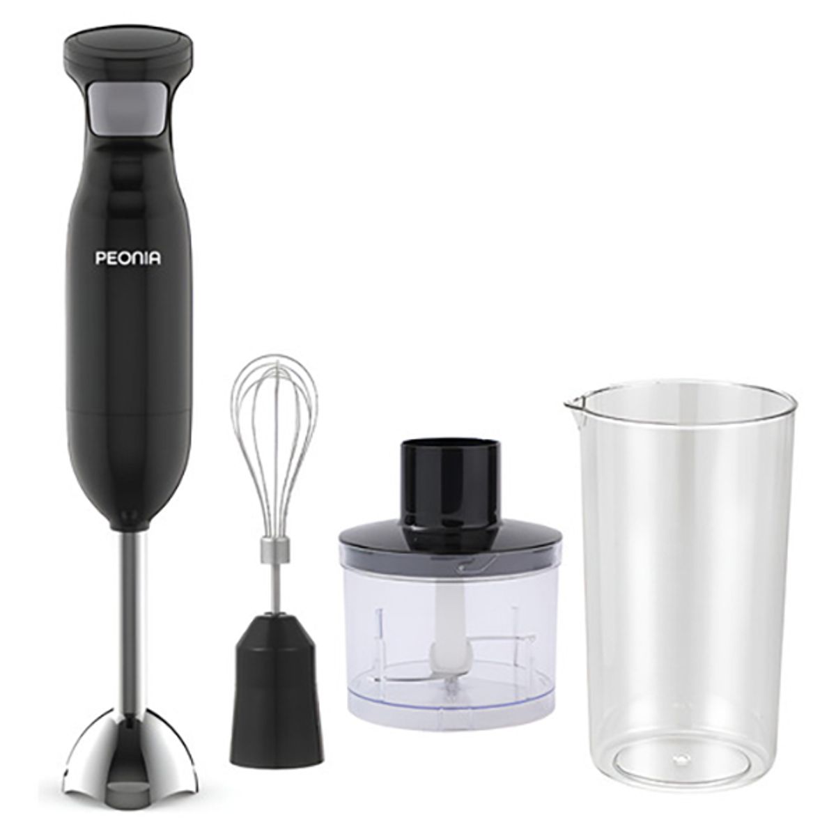 GENERICO - Batidora Electrica De Mano 4EN1 600W Btidora De Inmercion Acero Inoxidable