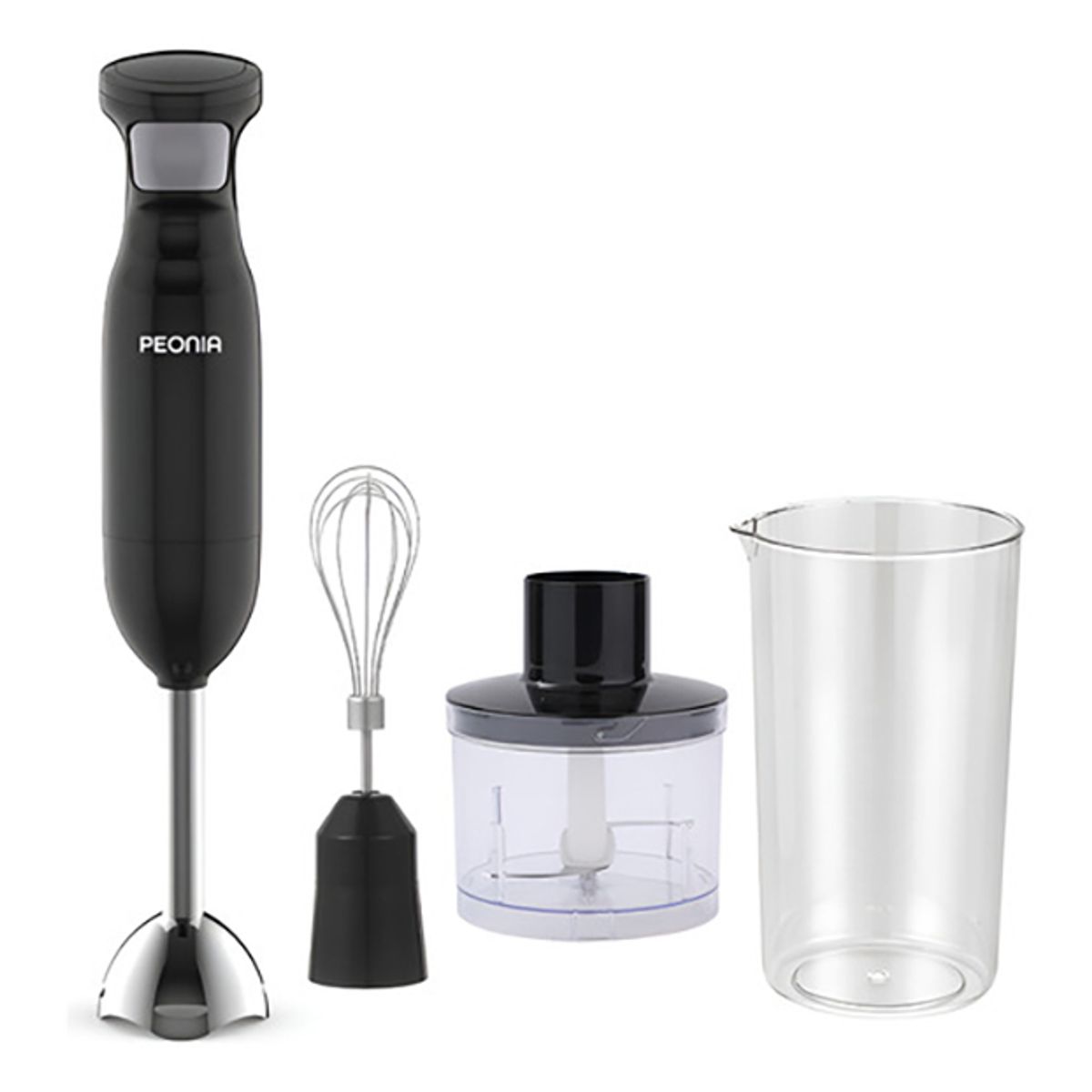 GENERICO - Batidora Electrica De Mano 4EN1 600W Btidora De Inmercion Acero Inoxidable