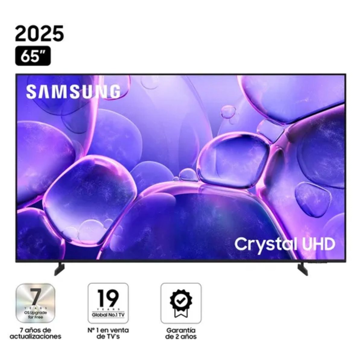 SAMSUNG - Televisor SAMSUNG 65 Crystal UHD 4K 65U8000FGXPE Modelo 2025