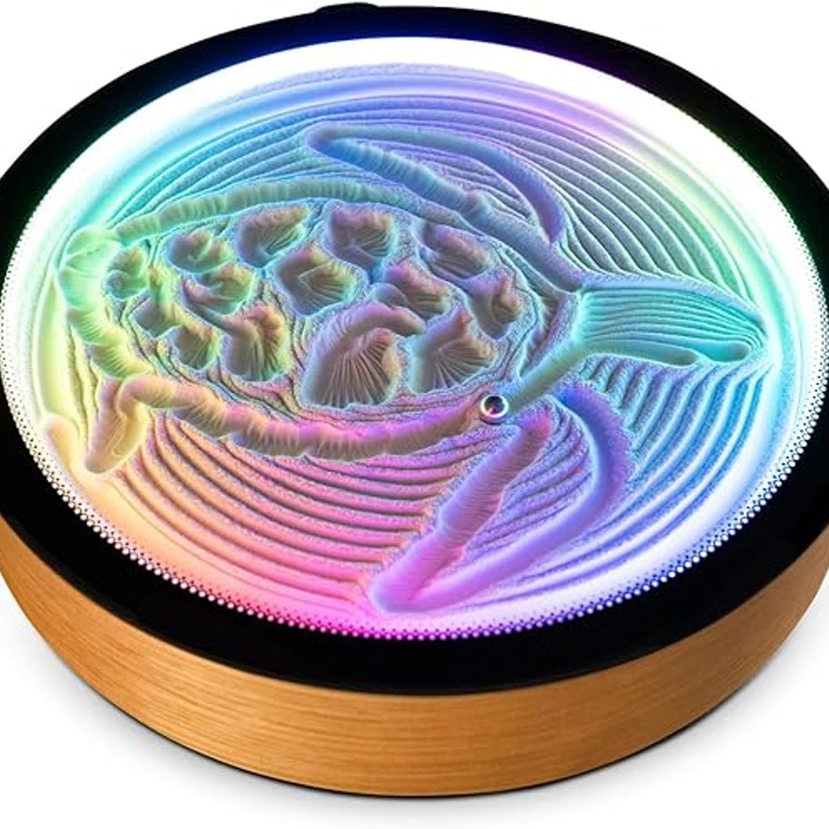 GENERICO - Oasis Mini Arte de Arena Cinético LED RGB Mesa Anti Estrés