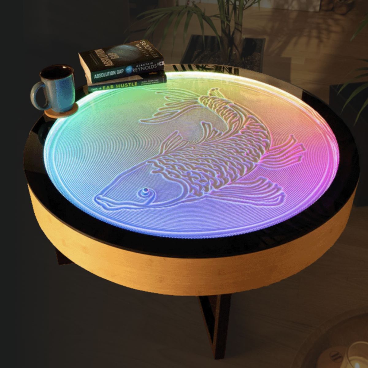 GENERICO - Oasis Mini Arte de Arena Cinético LED RGB Mesa Anti Estrés