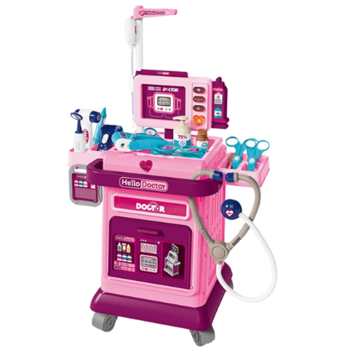 GENERICO - JUGUETE SET DE DOCTOR FUCSIA
