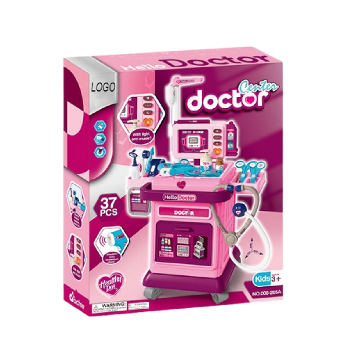 GENERICO - JUGUETE SET DE DOCTOR FUCSIA