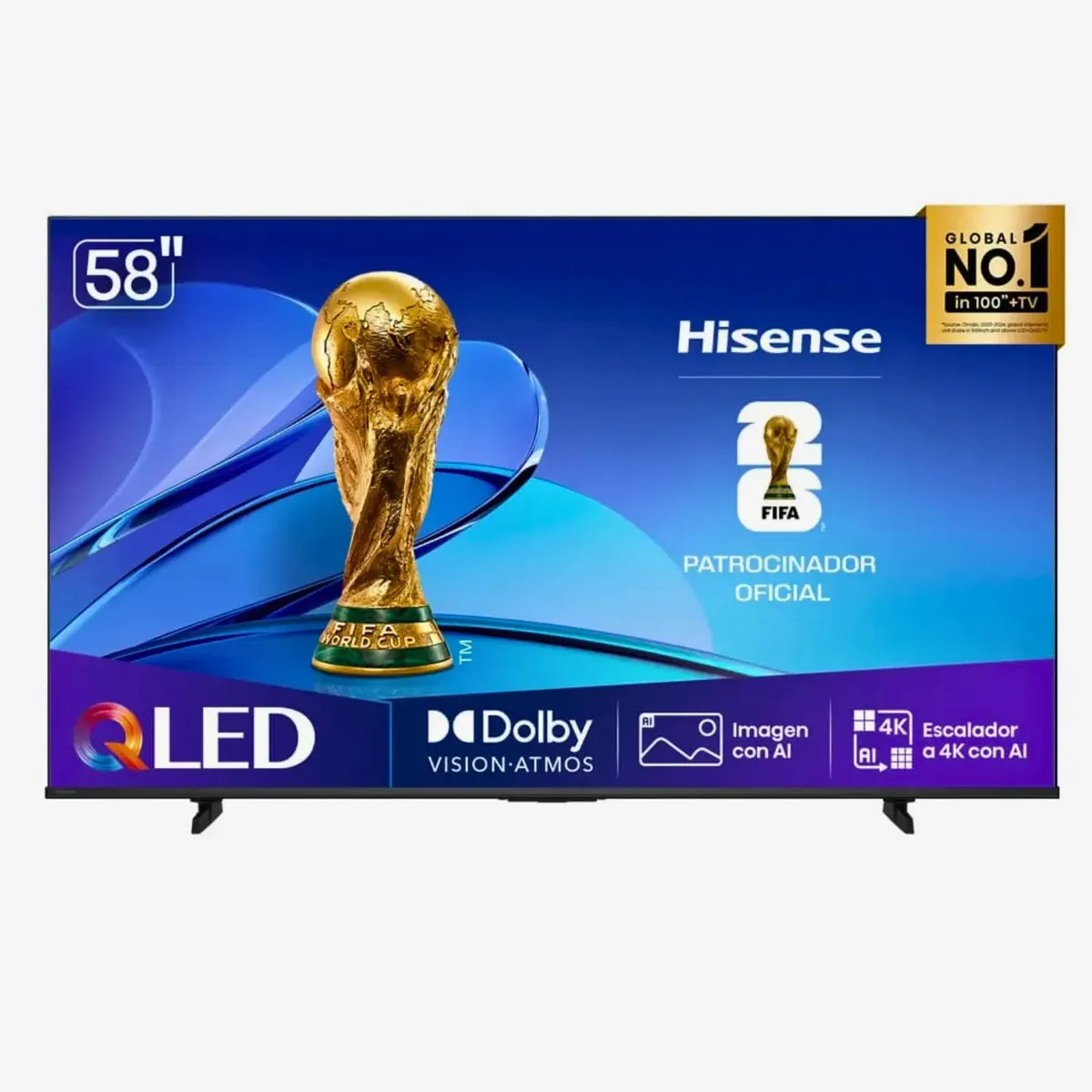HISENSE - Televisor Hisense 58 58Q6QV QLED 4K
