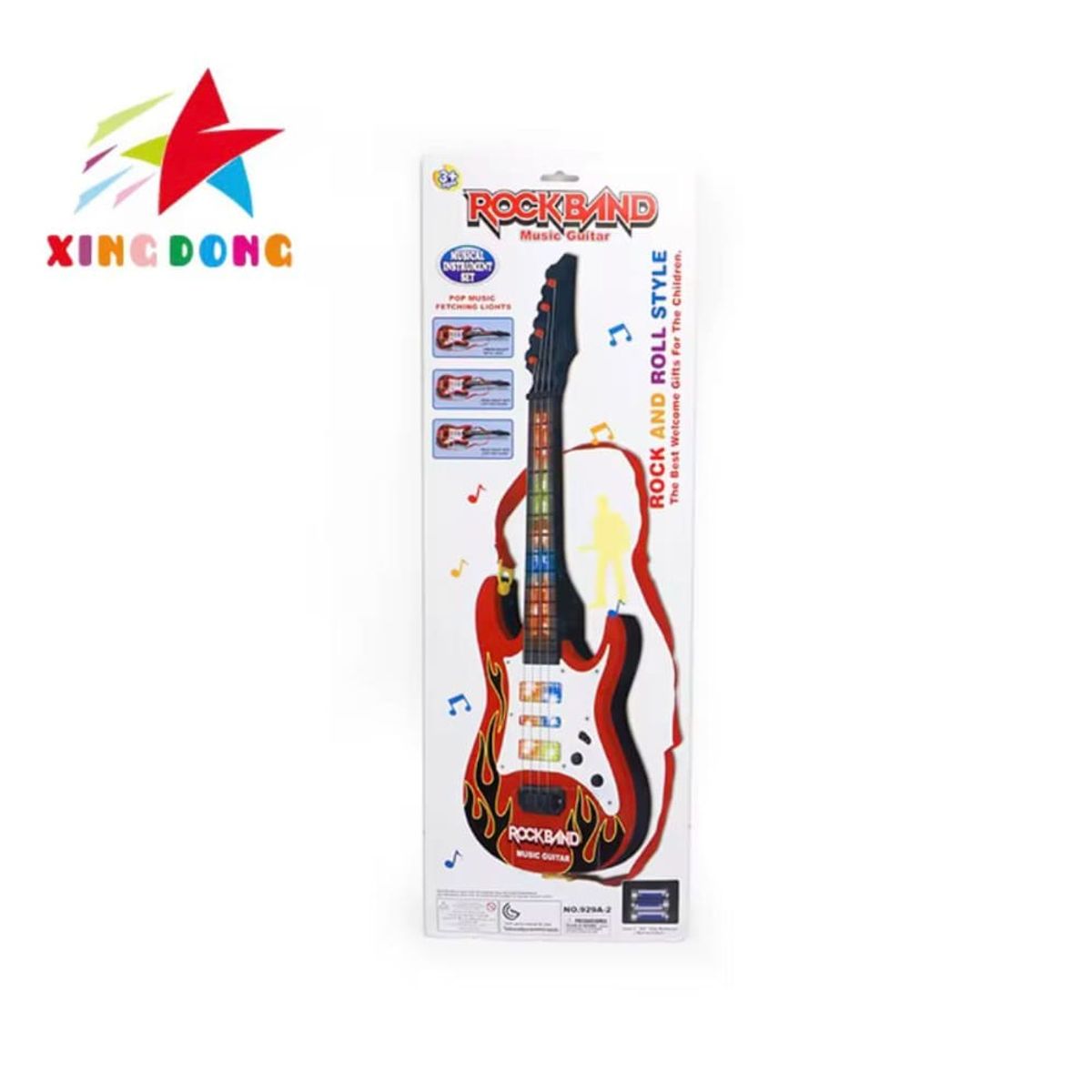 GENERICO - Juguete Guitarra Eléctrica Rock Moderno Niños Rojo