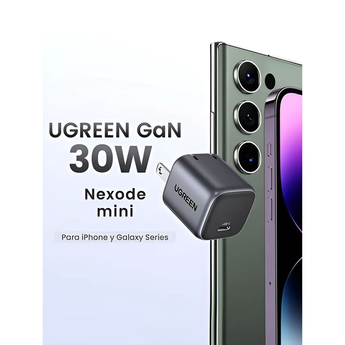 UGREEN - Cargador Ugreen Nexode 30W Con Cable CD319