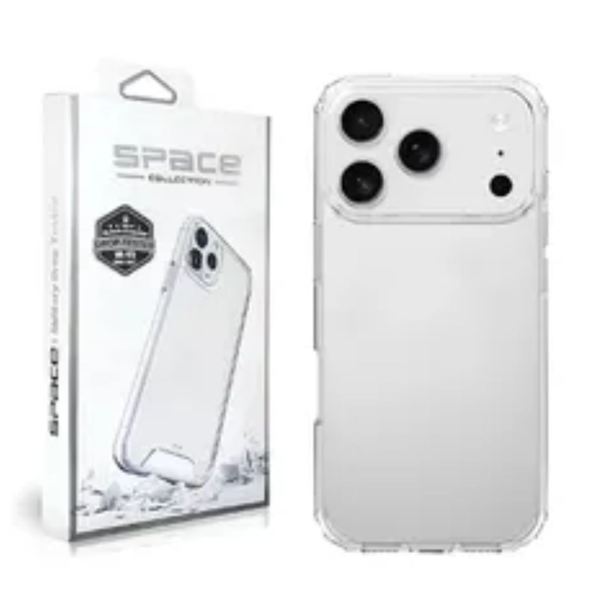 SPACE - CASE SPACE PARA IPHONE 17PROMAX TRANSPARENTE