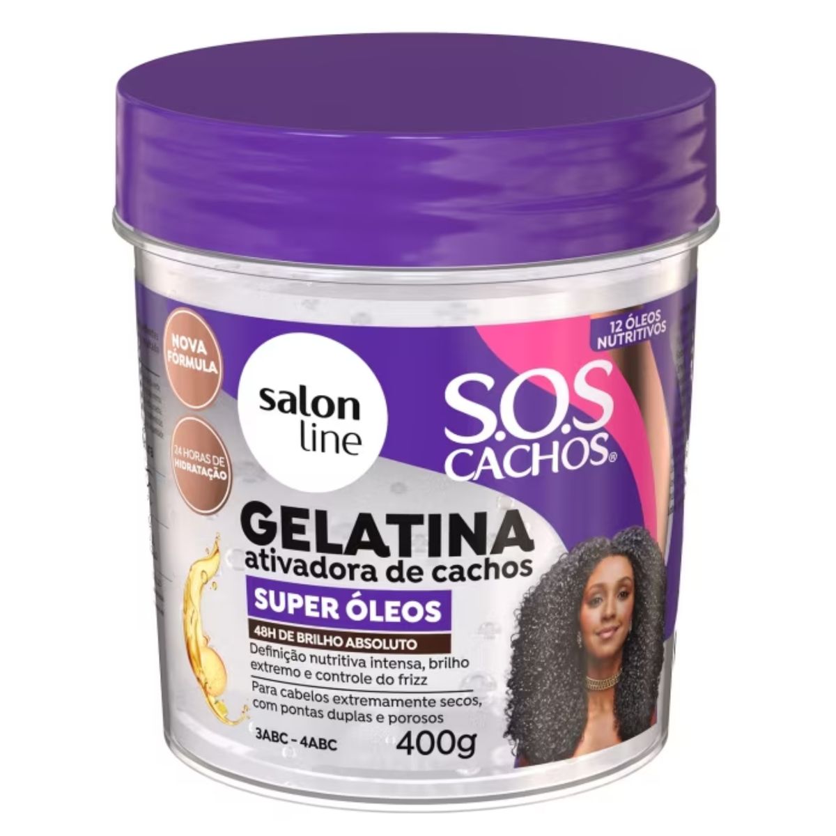 SALON LINE - Gelatina Activadora de rizos SOS Cachos Super Óleos Nutritivos Salon Line
