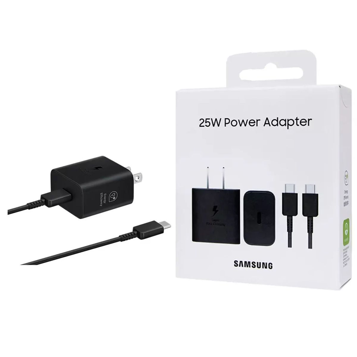 SAMSUNG - Cargador Samsung 25W Con Cable GAN para A07 Negro