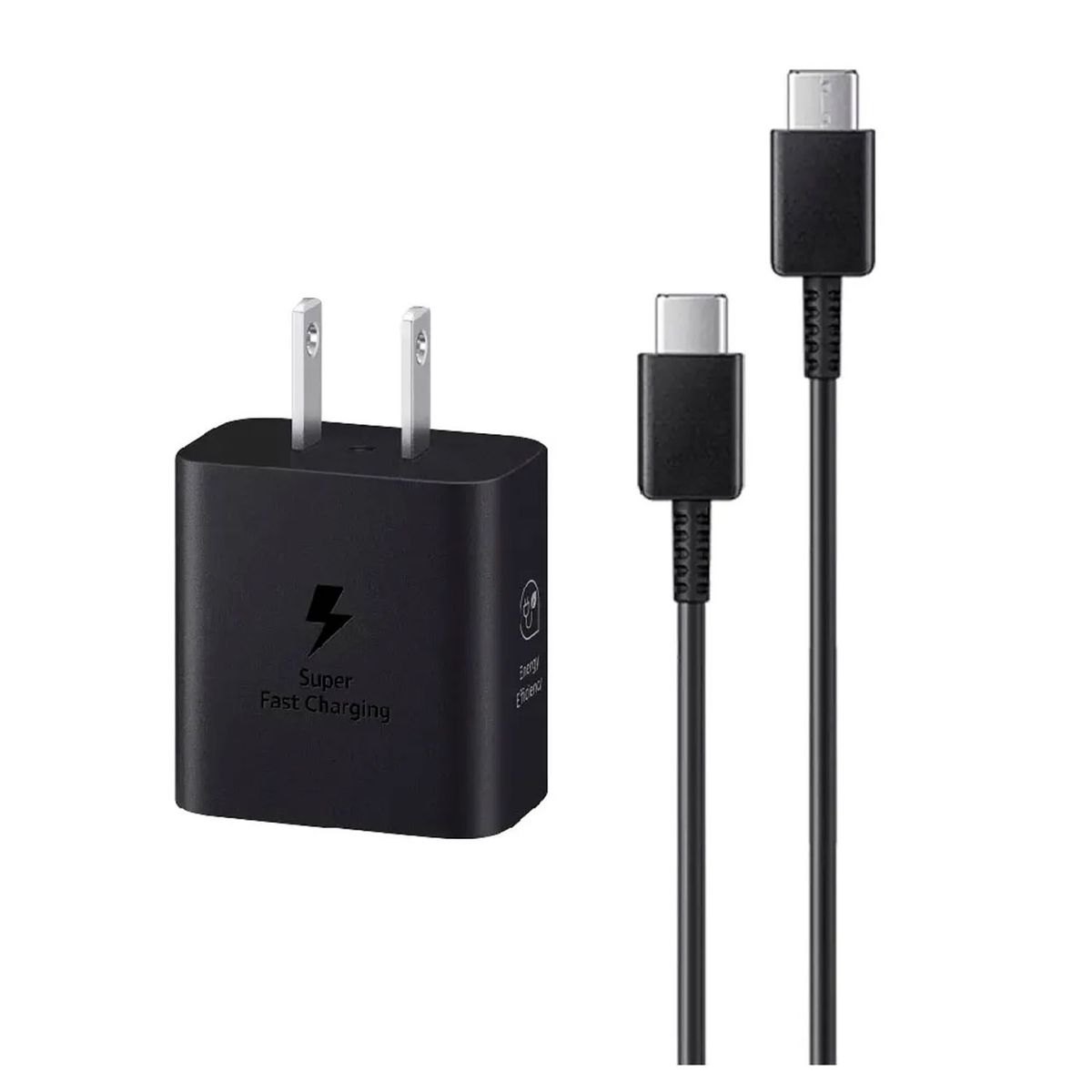 SAMSUNG - Cargador Samsung 25W Con Cable GAN para A07 Negro