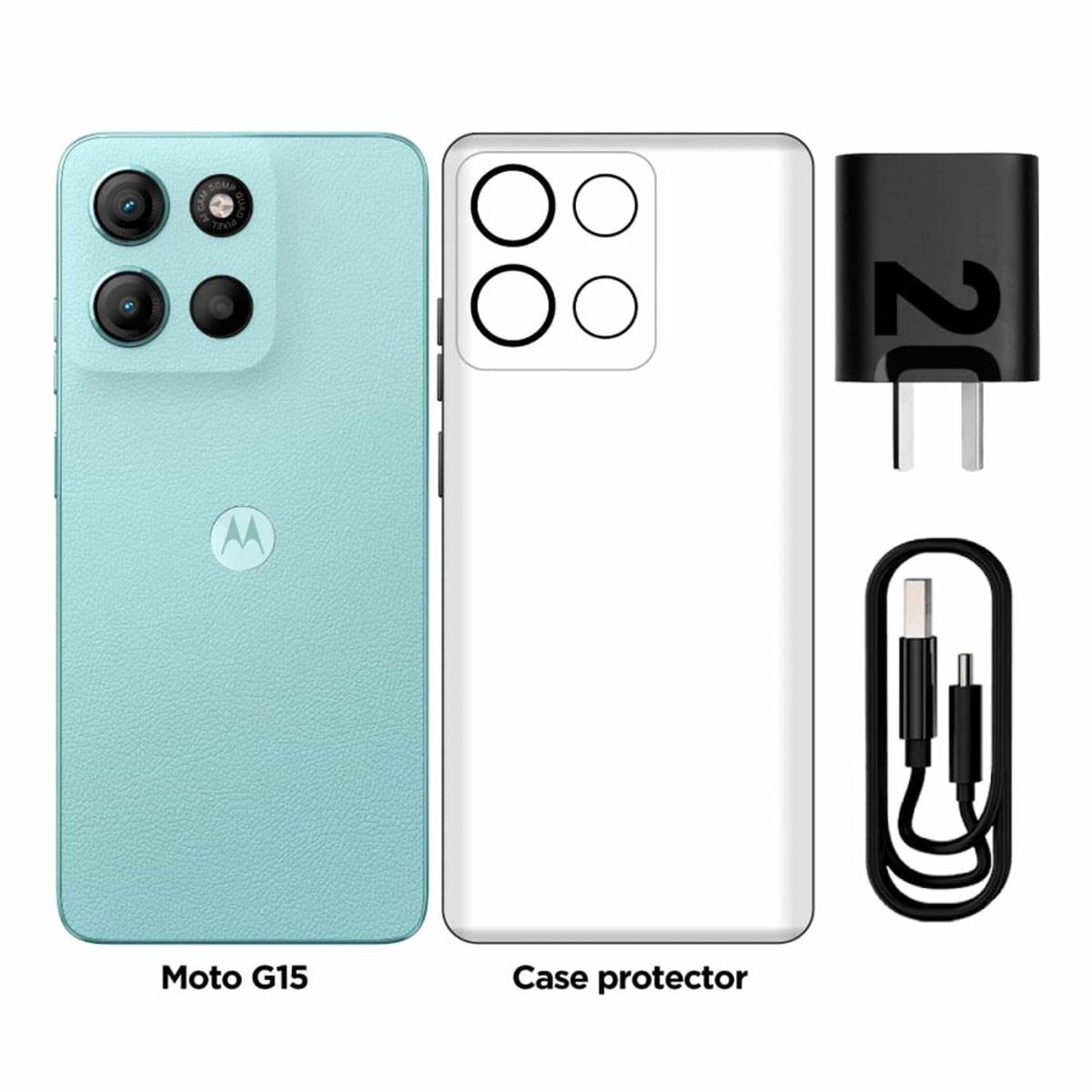 MOTOROLA - Celular 4G Motorola G15 XT2521-2 4GB 512GB 50MP Celeste