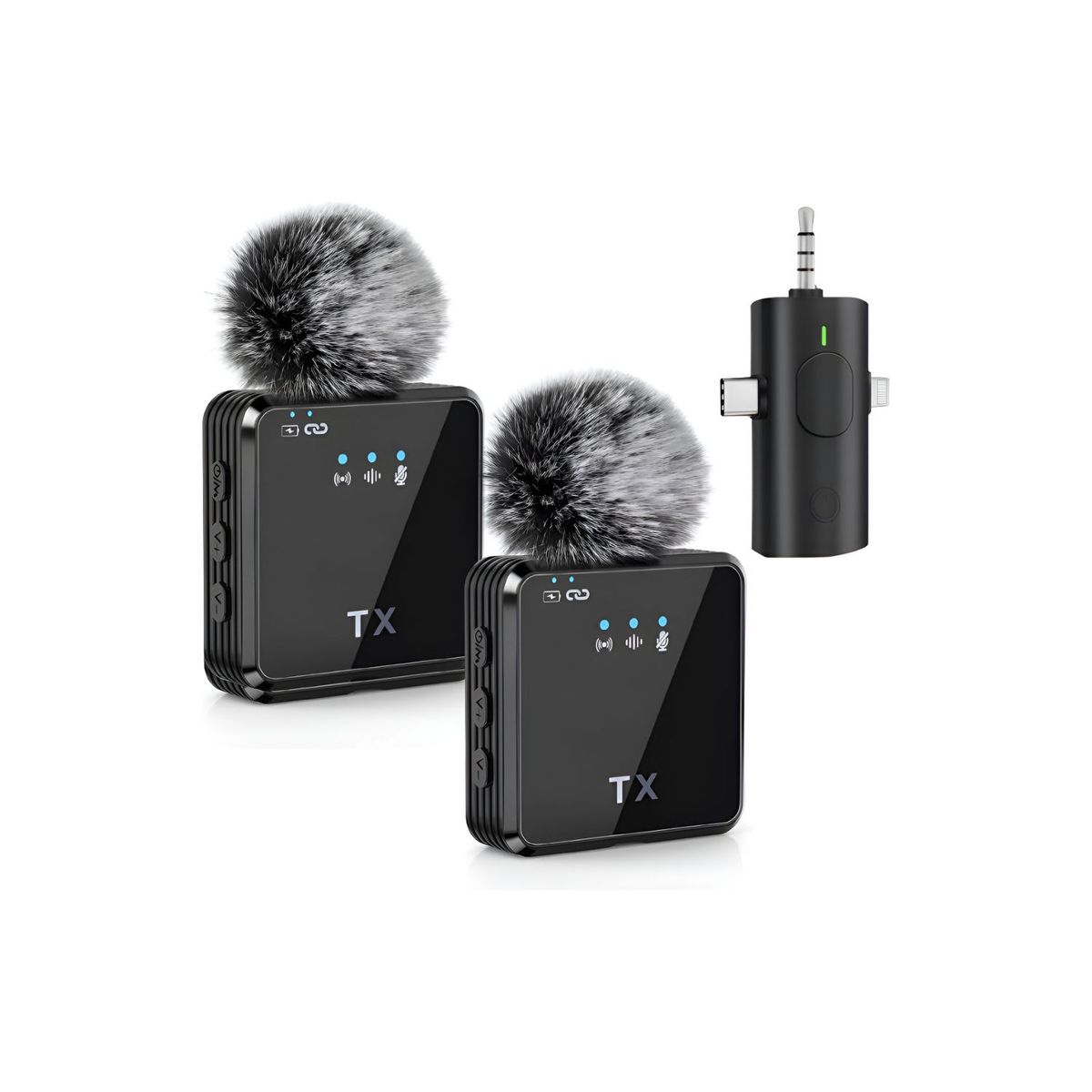 OEM - Micrófono De Cuello Inalámbrico 3 en 1 Solapero  F11-2