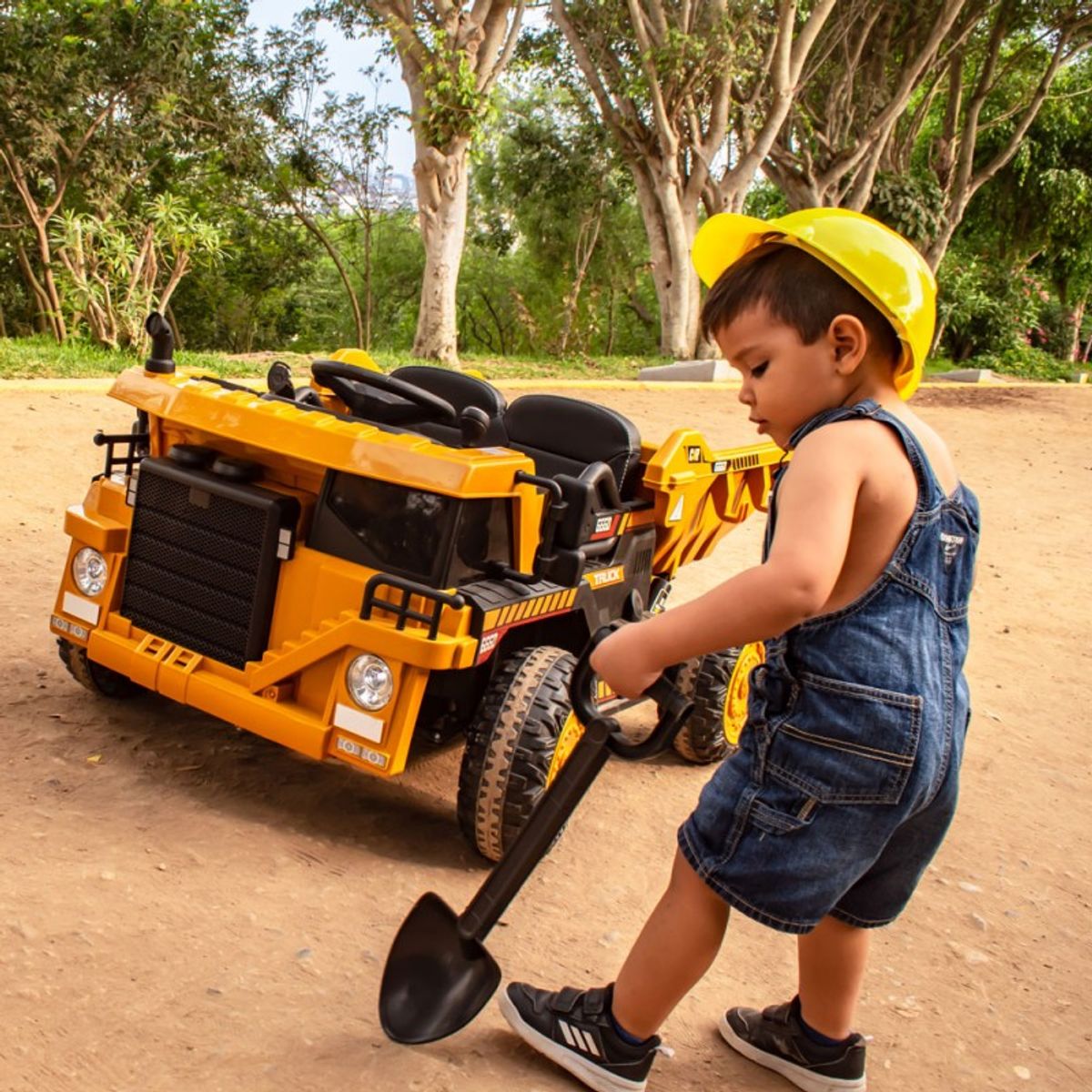 GENERICO - Carro a Batería 12V de Camión Minero Montable Tipo Caterpillar