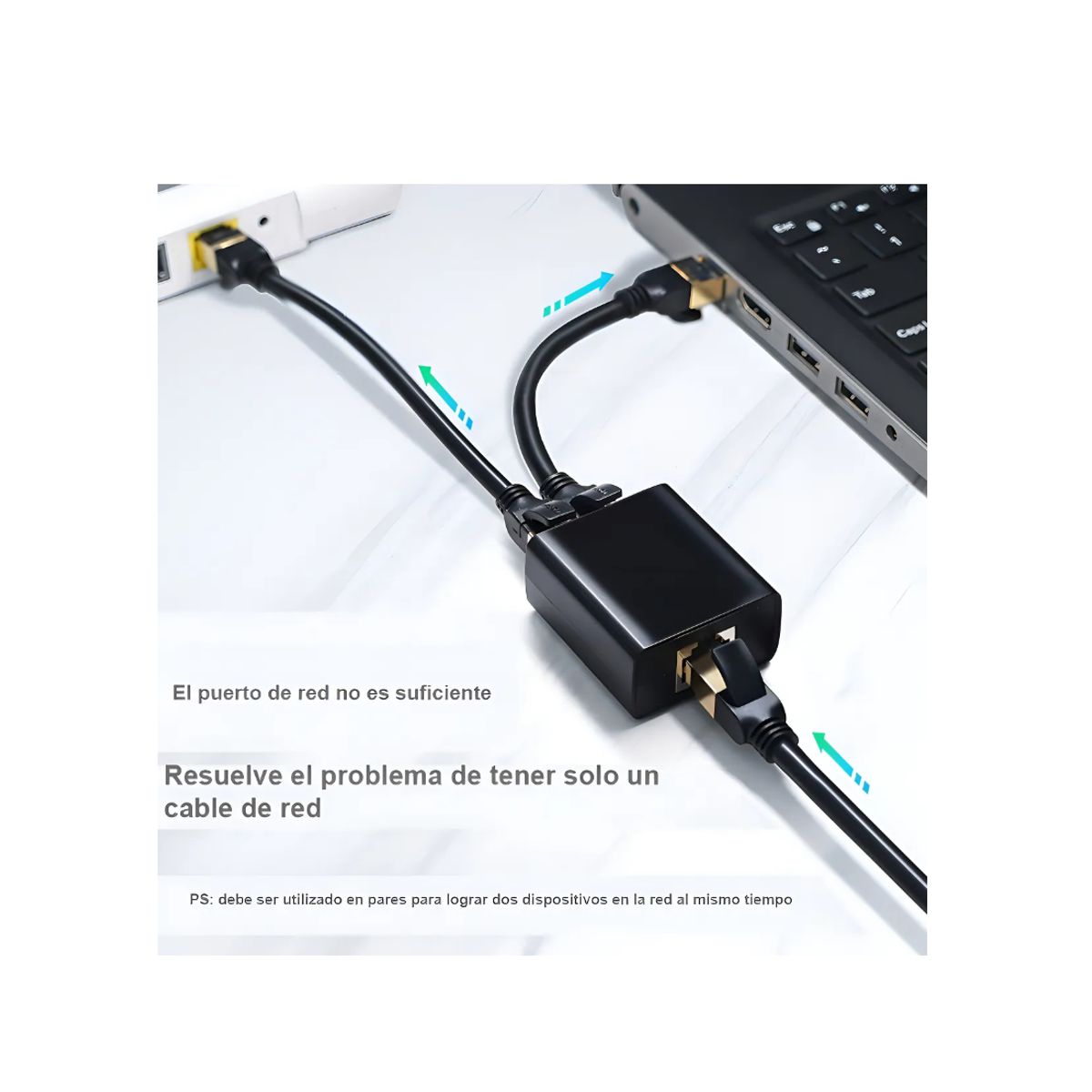 UGREEN - adaptador RJ45 1 entrada 2 Salidas puerto Ethernet Ugreen