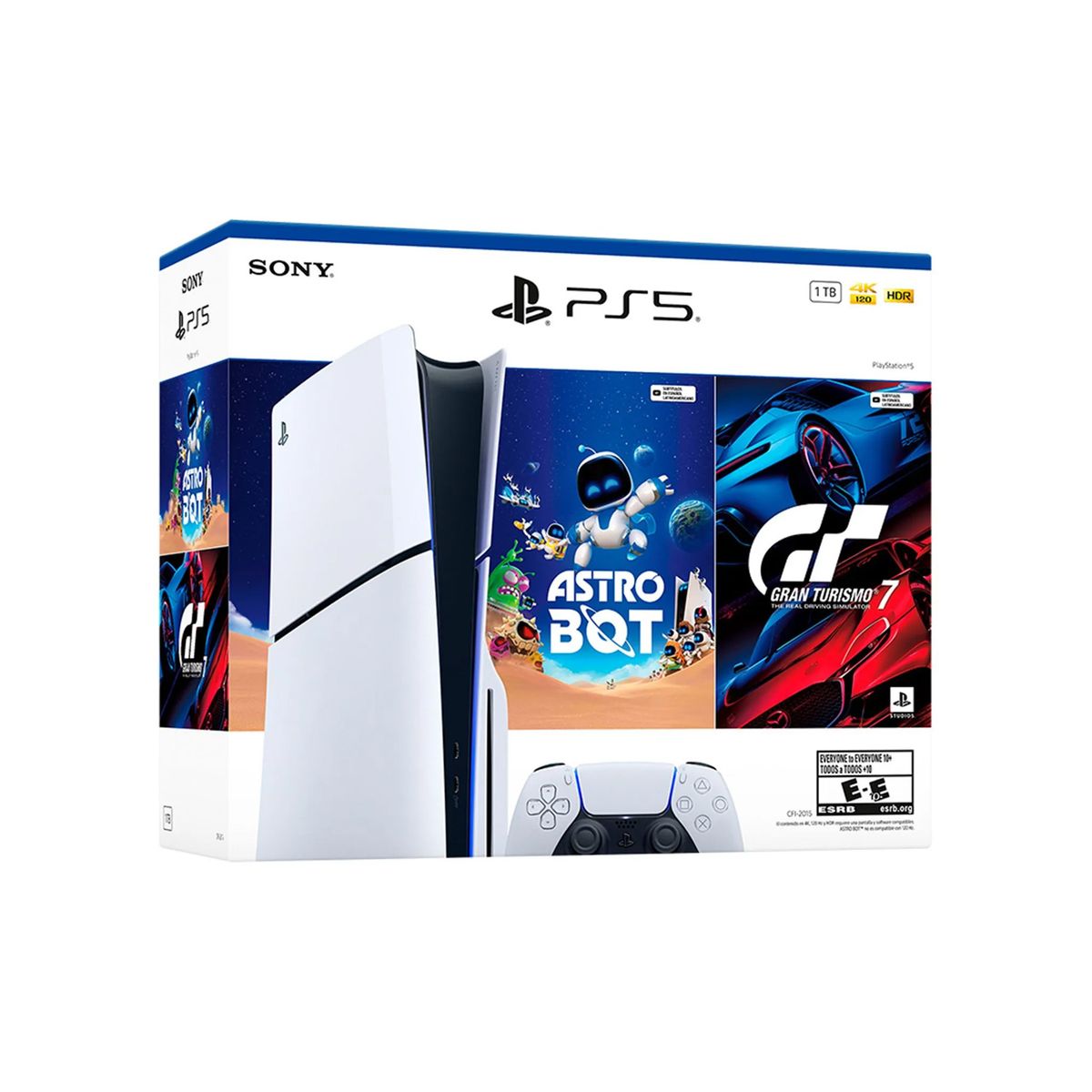 SONY - Consola PlayStation 5 Slim Estándar Bundle Astro Bot y Gran Turismo 7