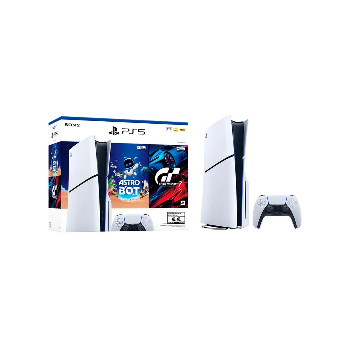 SONY - Consola PlayStation 5 Slim Estándar Bundle Astro Bot y Gran Turismo 7