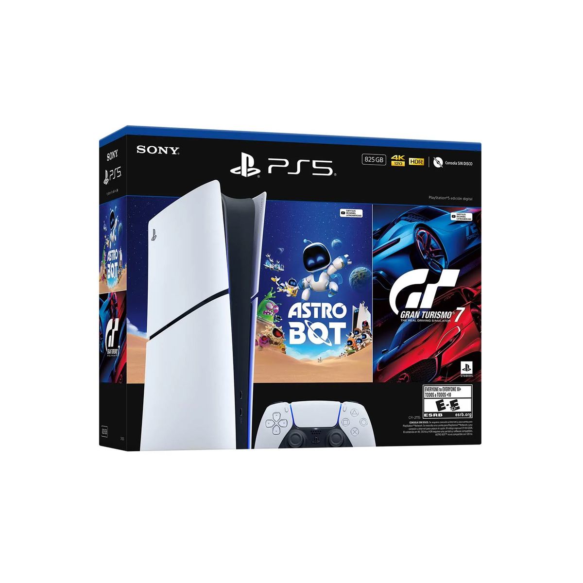 SONY - Consola PlayStation 5 Slim Digital Bundle Astro Bot y Gran Turismo 7