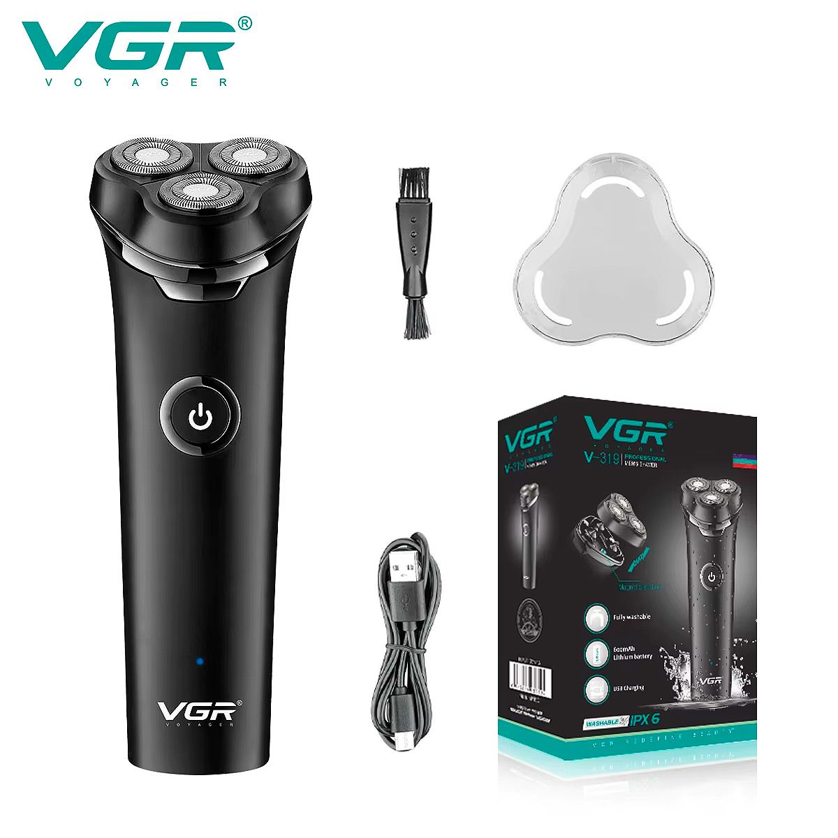 GENERICO - Maquina Afeitador VGR V-319 Recargable Para Hombre 90Min