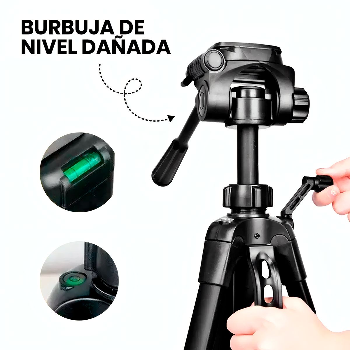 WEIFENG - Trípode Profesional Parante 1.53 m + Adaptador ( Burbuja dañada)