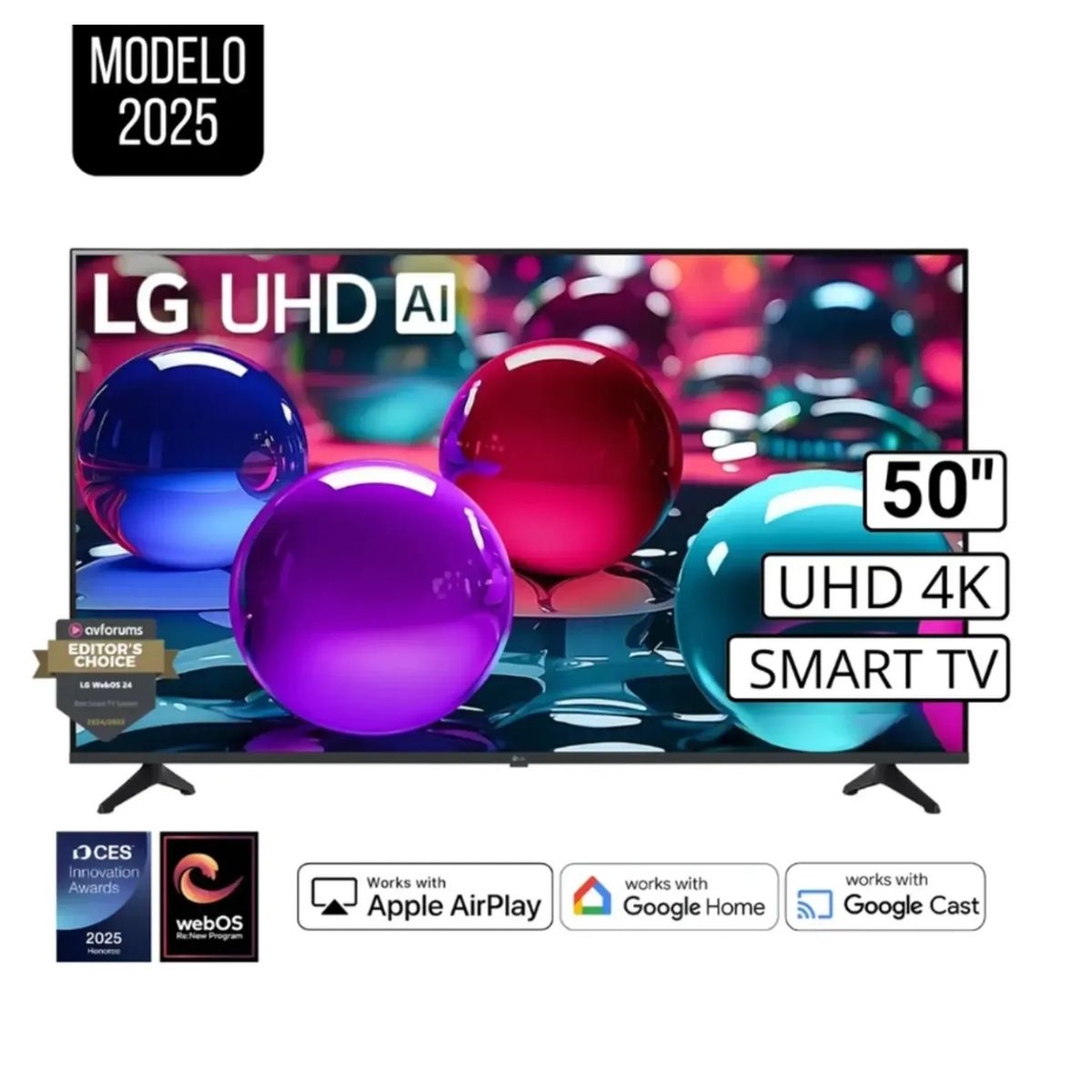 LG - TELEVISOR LG 50" 50UA7300PSB UHD 4K THINQ AI 2025