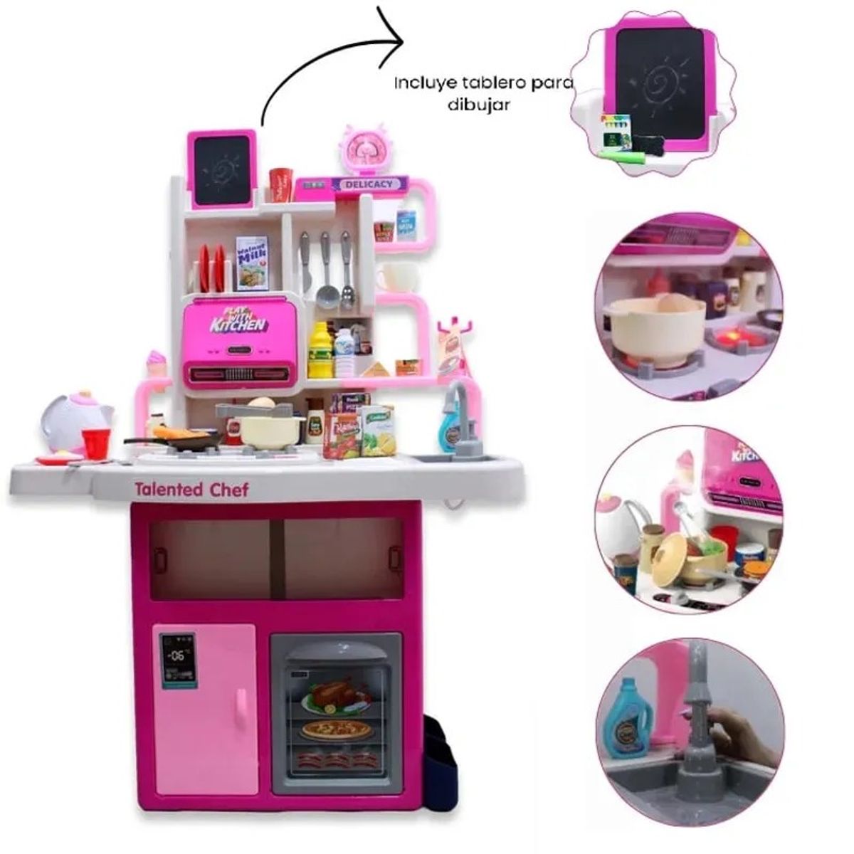 GENERICO - COCINA GRANDE CON VAPOR Y LUCES COMPLETA