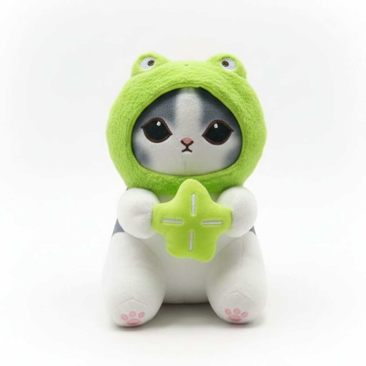 GENERICO - Peluche Gatito disfrazado rana 25cm Gato