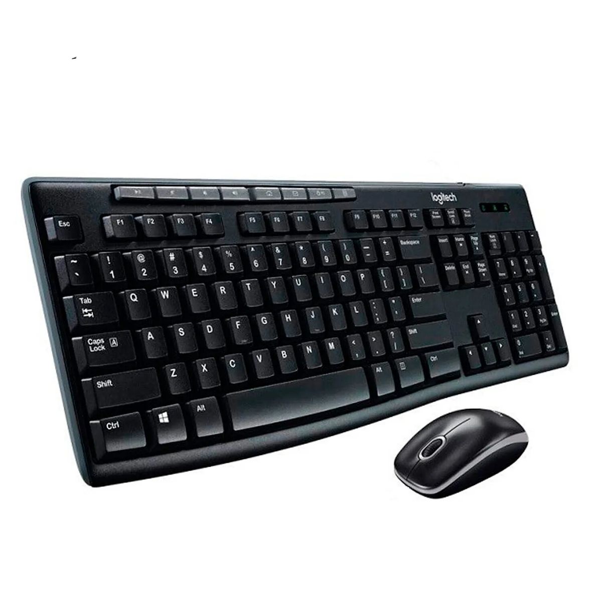 LOGITECH - TECLADO LOGITECH + MOUSE MK270 WIRELESS USB BLACK