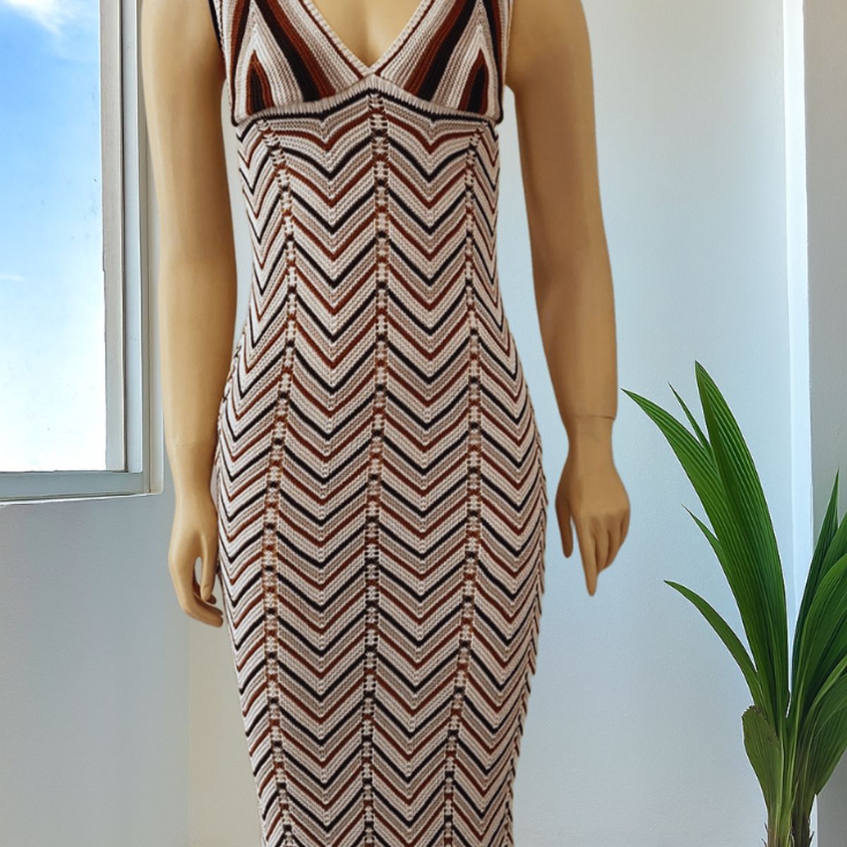 GENERICO - VESTIDO TEJIDO MODERNO PARA MUJER