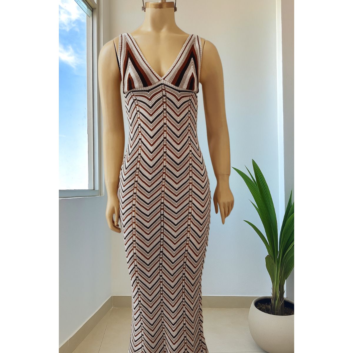 GENERICO - VESTIDO TEJIDO MODERNO PARA MUJER