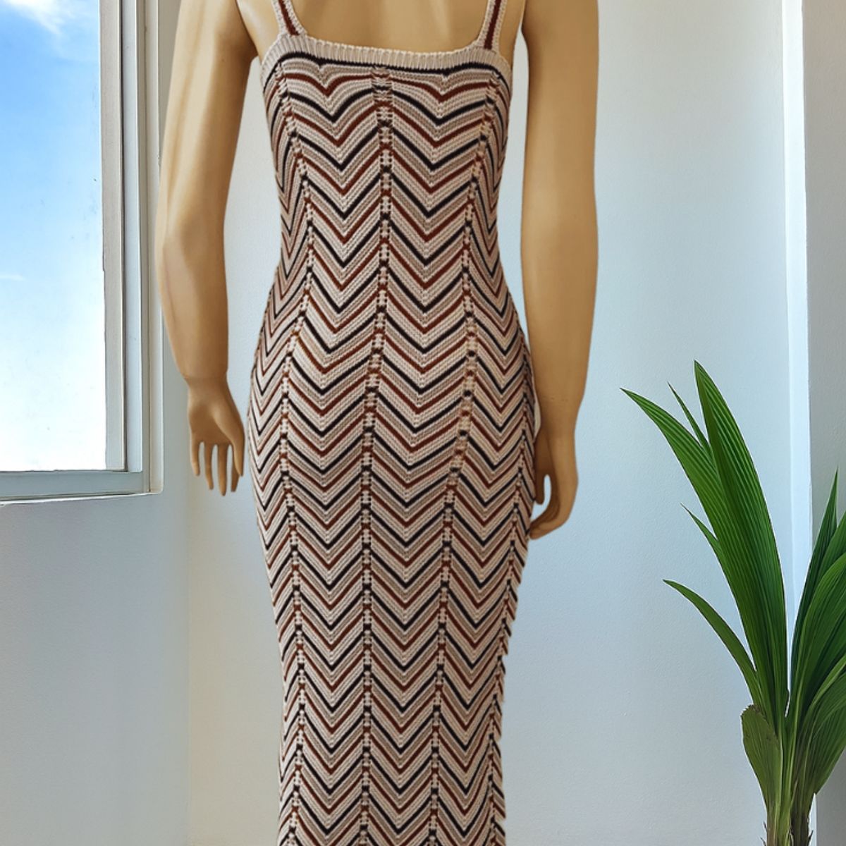 GENERICO - VESTIDO TEJIDO MODERNO PARA MUJER