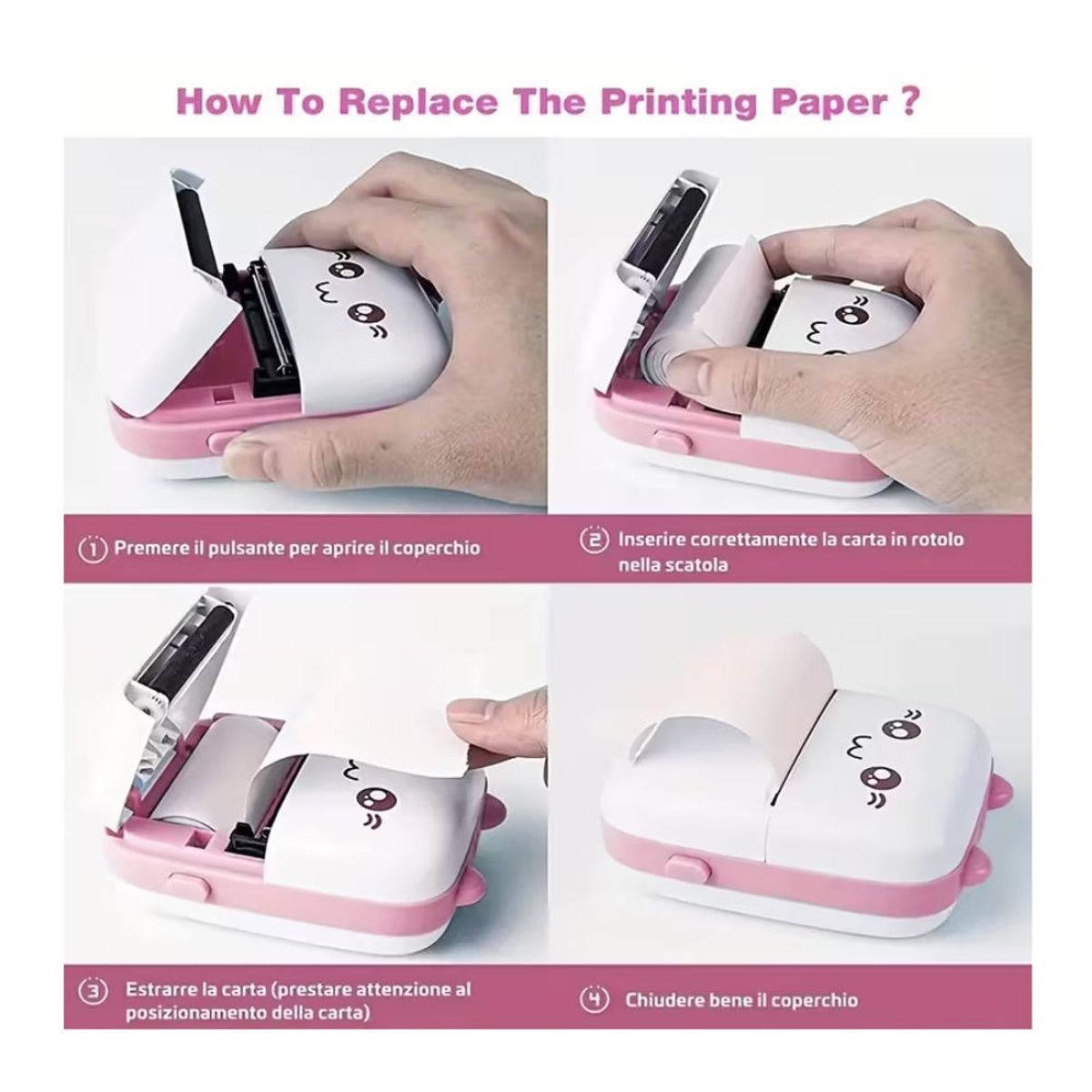 GENERICO - Mini Impresora Portable de Bolsillo Divertido