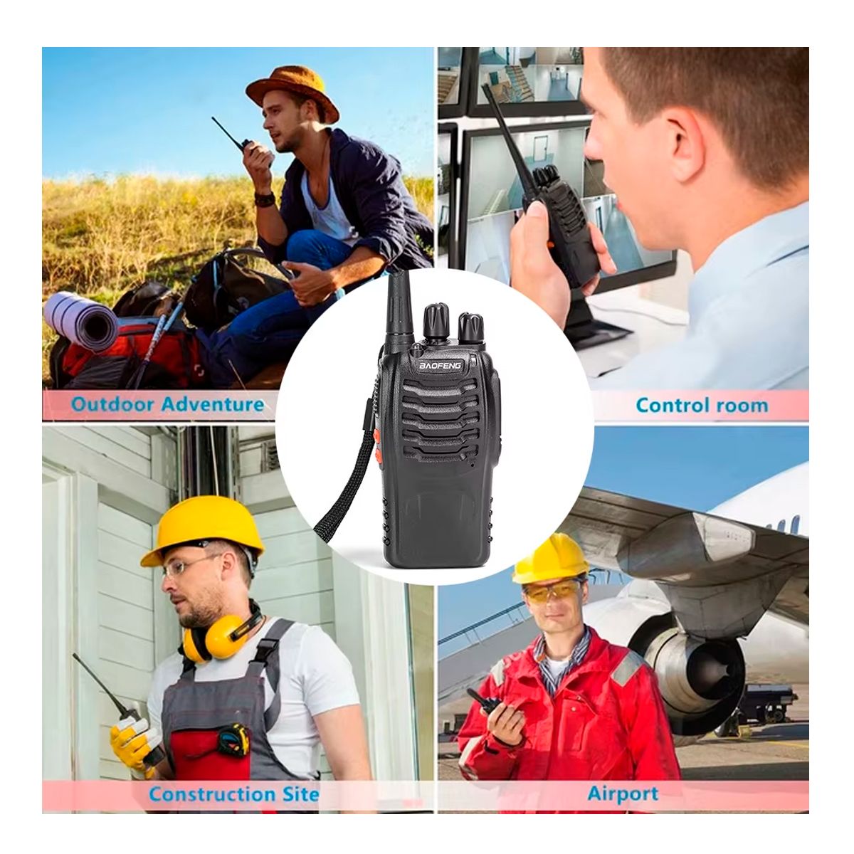 BAOFENG - Pack De Radios Walkie Talkie Baofeng BF888S 3 a 5 km Alcance