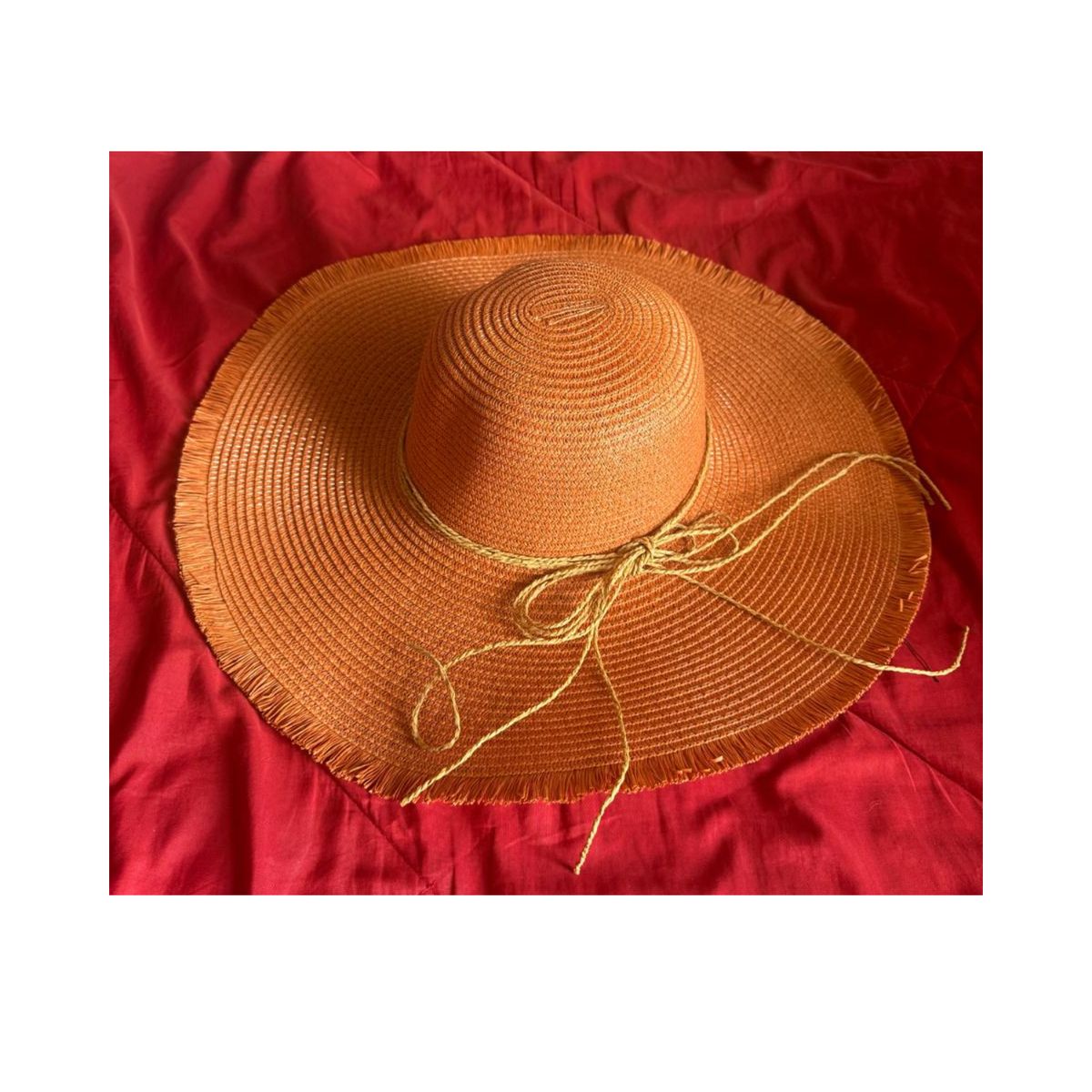 GENERICO - Sombrero Elegante Lazo Nena Naranja