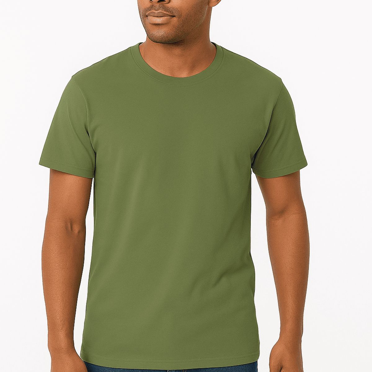 MANYA - Polo Básico de Algodón - Verde