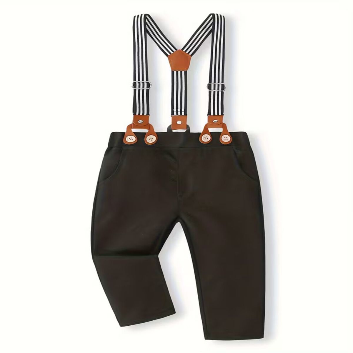 GENERICO - Traje Terno de Niño - Pantalon+ Camisa+Corbata+Tirante