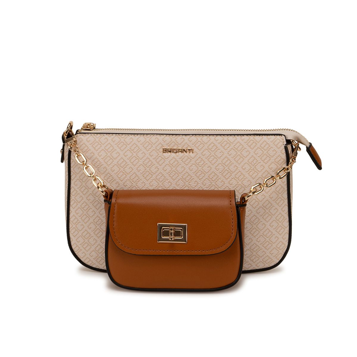 VIALE - Morral Briganti Crossbody BRI-MO2608 HuesoNatural