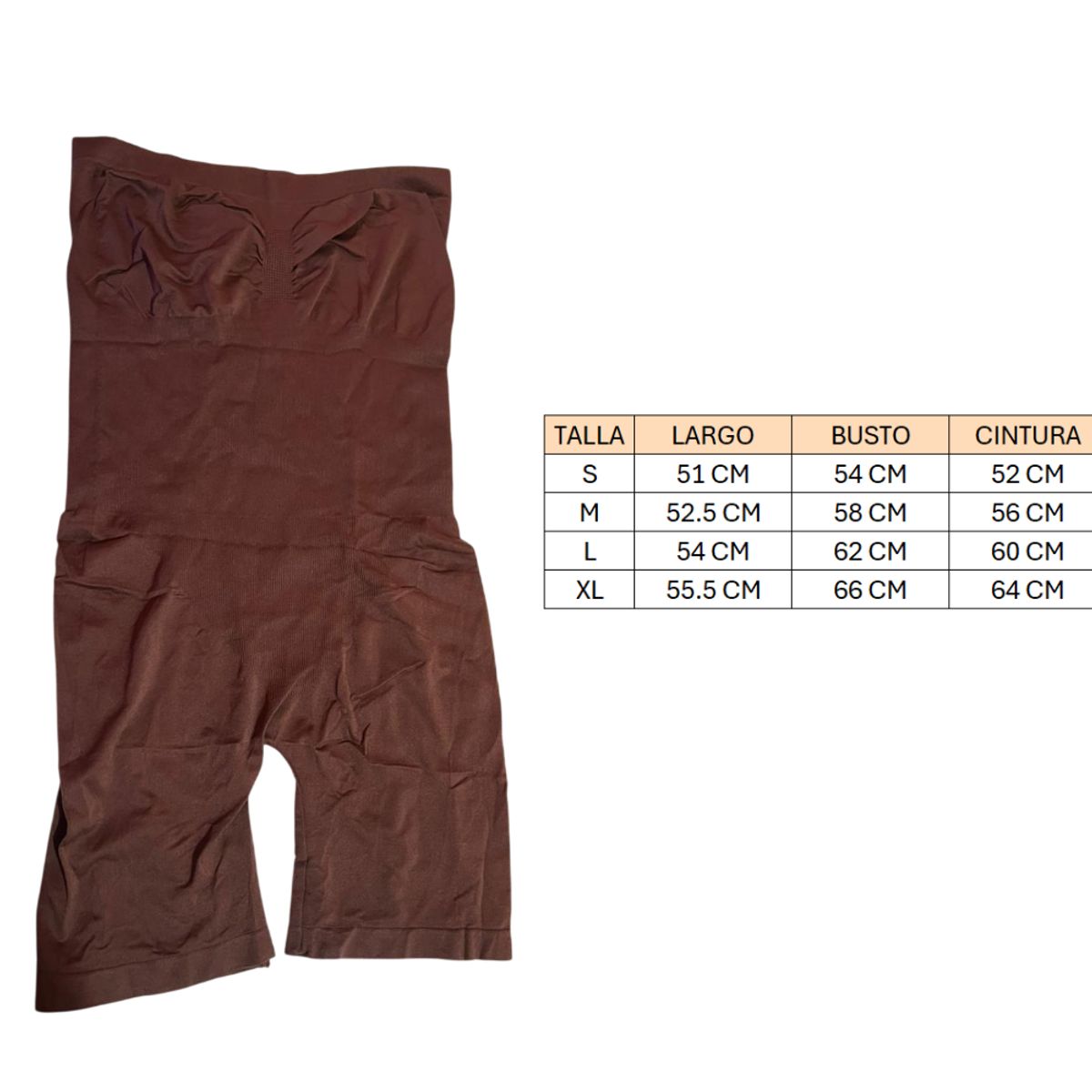 GENERICO - Ropa interior faja moldeadora de cintura bustier reductor MARRÓN