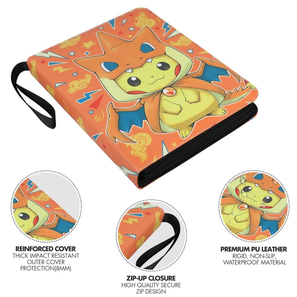 POKEMON - Pokemon Folder 9 Pocket Pikachu Charizard 900 Cartas