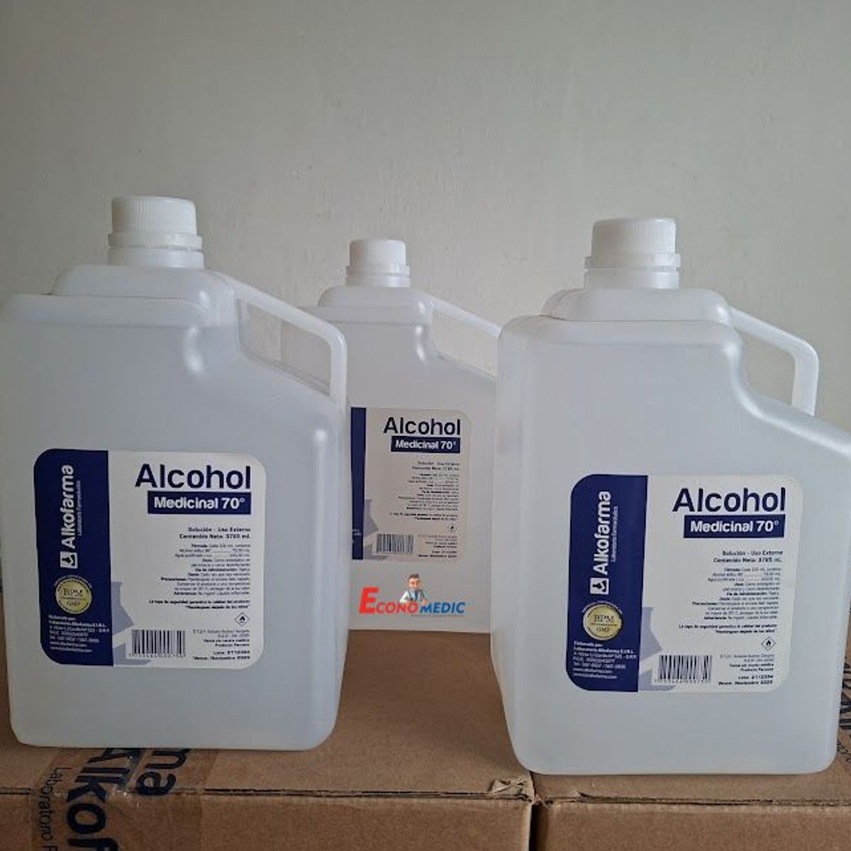 ALKOFARMA - ALCOHOL MEDICINAL 70° X GALON - ALKOFARMA