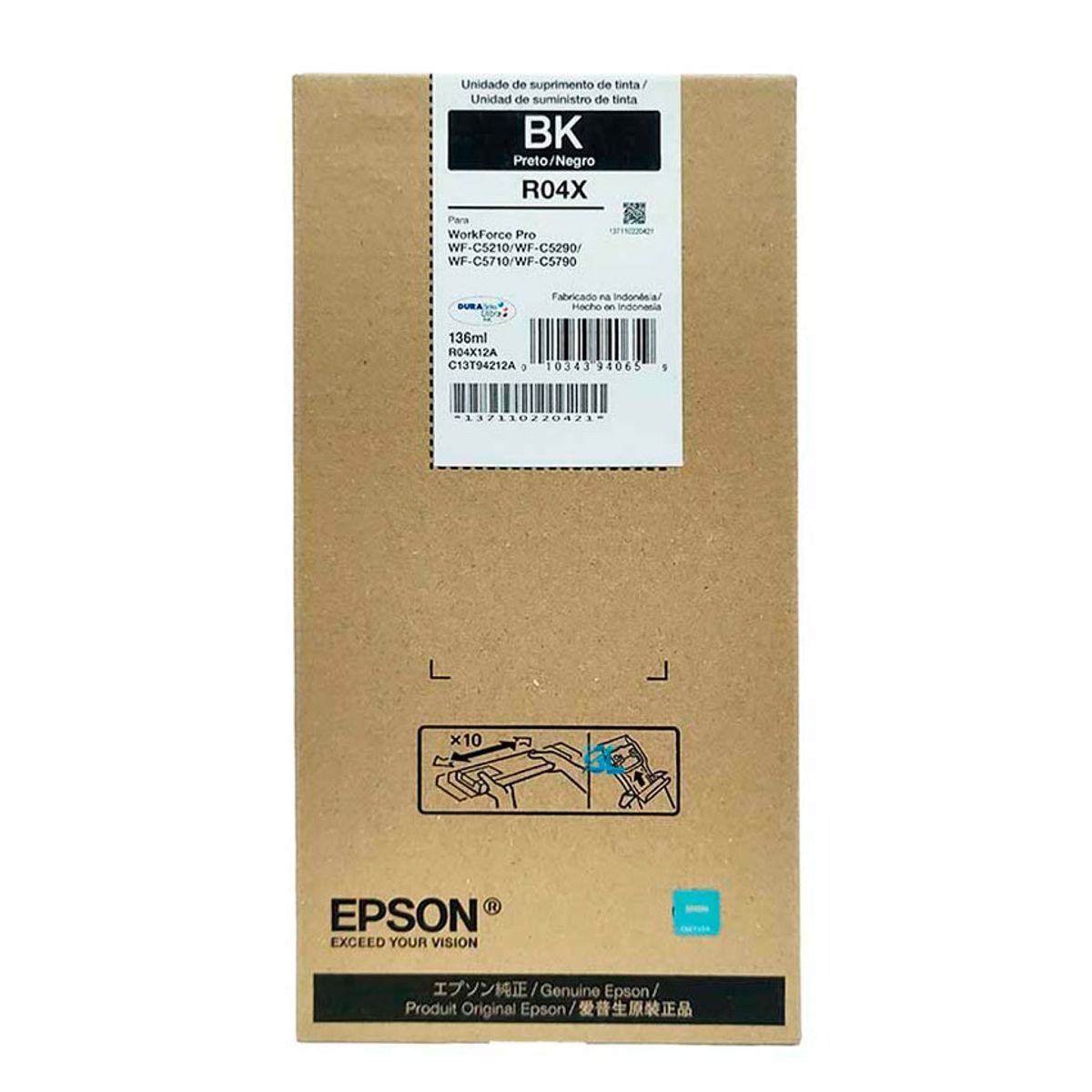 EPSON - TINTA EPSON T942120-AL WF-C5210529057105790 R04X BLACK