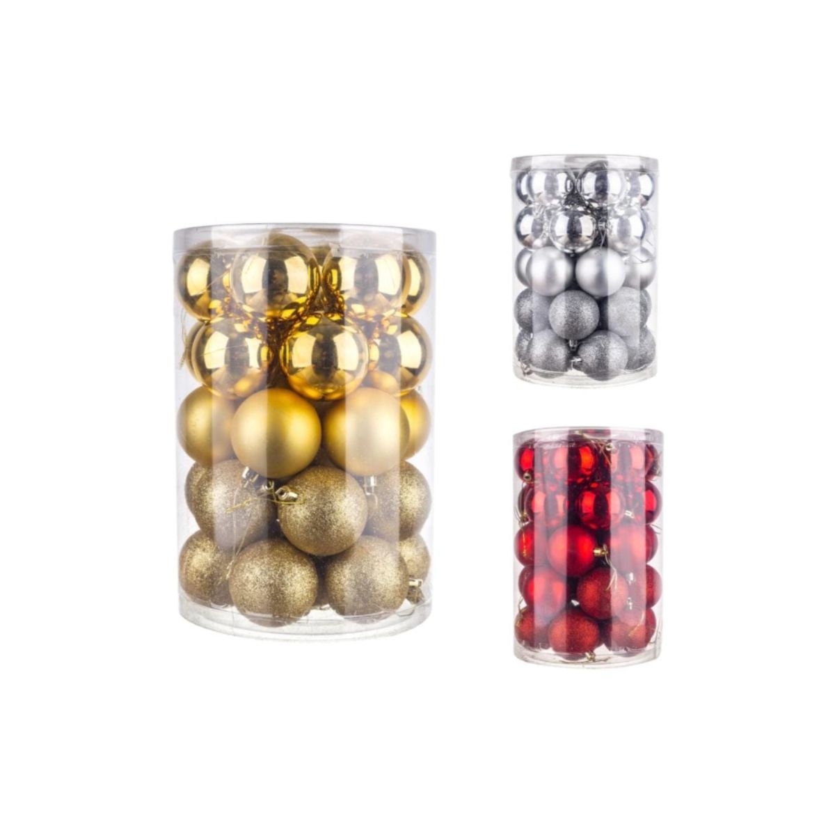 GENERICO - SET DE 20 BOLAS NAVIDEÑAS