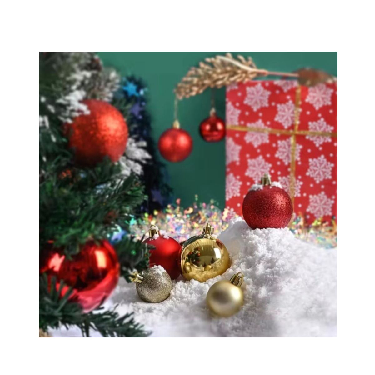 GENERICO - SET DE 20 BOLAS NAVIDEÑAS